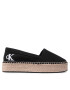 Calvin Klein Jeans Espadrilky Flatform Espadrille YW0YW00661 Čierna - Pepit.sk