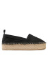 Calvin Klein Jeans Espadrilky Flatform Espadrilles YW0YW00579 Čierna - Pepit.sk