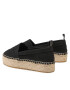 Calvin Klein Jeans Espadrilky Flatform Espadrilles YW0YW00579 Čierna - Pepit.sk