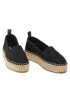 Calvin Klein Jeans Espadrilky Flatform Espadrilles YW0YW00579 Čierna - Pepit.sk