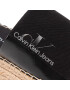 Calvin Klein Jeans Espadrilky Sporty Wedge Sandal Monogram YW0YW00566 Čierna - Pepit.sk