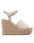 Calvin Klein Jeans Espadrilky Wedge Sandal Ankle Clip Su YW0YW00571 Béžová - Pepit.sk