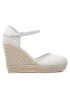 Calvin Klein Jeans Espadrilky Wedge Sandal Close Toe Co YW0YW00569 Biela - Pepit.sk