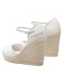 Calvin Klein Jeans Espadrilky Wedge Sandal Close Toe Co YW0YW00569 Biela - Pepit.sk