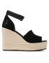 Calvin Klein Jeans Espadrilky YW0YW00963 Čierna - Pepit.sk