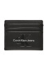 Calvin Klein Jeans Puzdro na kreditné karty Sculpted Cardholder 6 Cc Mono K60K610356 Čierna - Pepit.sk