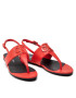 Calvin Klein Jeans Sandále Flat Sandal Hw Lth 2 YW0YW00544 Červená - Pepit.sk