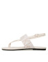 Calvin Klein Jeans Sandále Flat Sandal Toepost Webbing YW0YW00956 Biela - Pepit.sk