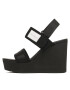 Calvin Klein Jeans Sandále Wedge Sandal Badge YW0YW01028 Čierna - Pepit.sk