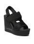 Calvin Klein Jeans Sandále Wedge Sandal Webbing YW0YW01073 Čierna - Pepit.sk