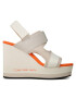 Calvin Klein Jeans Sandále Wedge Sandal Webbing YW0YW01073 Écru - Pepit.sk