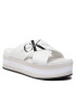 Calvin Klein Jeans Šľapky Faltform Sandal Crisscross YW0YW00562 Biela - Pepit.sk