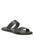 Calvin Klein Jeans Šľapky Flat Sandal Twostraps Em Pa-Pl YW0YW00141 Čierna - Pepit.sk