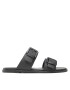 Calvin Klein Jeans Šľapky Flat Sandal Twostrips Rub YW0YW00537 Čierna - Pepit.sk