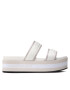 Calvin Klein Jeans Šľapky Flatform Sandal Twostraps YW0YW00561 Biela - Pepit.sk