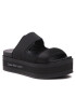 Calvin Klein Jeans Šľapky Flatporm Sandal Webb YW0YW01074 Čierna - Pepit.sk