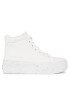 Calvin Klein Jeans Sneakersy Bold Vulc Flatf Mid Laceup Wn YW0YW01230 Biela - Pepit.sk