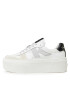 Calvin Klein Jeans Sneakersy Cupsole Flatform Mix Lth Wn YW0YW01227 Biela - Pepit.sk