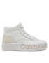 Calvin Klein Jeans Sneakersy Vulc Flatf Mid Wrap Around Logo YW0YW00865 Biela - Pepit.sk