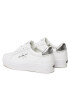 Calvin Klein Jeans Sneakersy Vulc Flatform Laceup Lth Refl Wn YW0YW01222 Biela - Pepit.sk