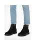 Calvin Klein Jeans Šnurovacia obuv Eva Mid Laceup Boot Suede YM0YM00802 Čierna - Pepit.sk