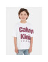 Calvin Klein Jeans Tričko Blown Up Logo IB0IB01881 Biela Regular Fit - Pepit.sk