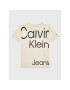 Calvin Klein Jeans Tričko Bold Institutional IB0IB01461 Béžová Regular Fit - Pepit.sk