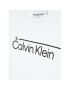 Calvin Klein Jeans Tričko Institutional Lined Logo IB0IB01321 Biela Regular Fit - Pepit.sk