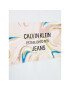 Calvin Klein Jeans Tričko Liquid Logo Print IG0IG01292 Biela Regular Fit - Pepit.sk