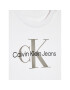 Calvin Klein Jeans Tričko Monogram IN0IN00001 Biela Regular Fit - Pepit.sk