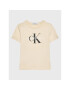 Calvin Klein Jeans Tričko Monogram Logo IU0IU00267 Écru Regular Fit - Pepit.sk