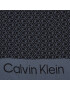 Calvin Klein Šál Fringes Monogram Scarf 100X200 K60K611118 Čierna - Pepit.sk