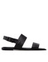 Calvin Klein Sandále Almond Flat Sandal Perf HW0HW00682 Čierna - Pepit.sk