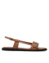 Calvin Klein Sandále Almond Flat Sandal W/Hdw HW0HW00680 Hnedá - Pepit.sk