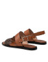 Calvin Klein Sandále Alomnd Flat Sandal Mono Mix HW0HW00821 Hnedá - Pepit.sk