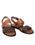 Calvin Klein Sandále Alomnd Flat Sandal Mono Mix HW0HW00821 Hnedá - Pepit.sk