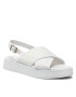 Calvin Klein Sandále Flatform Sanl Moni Mix HW0HW01138 Biela - Pepit.sk