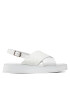 Calvin Klein Sandále Flatform Sanl Moni Mix HW0HW01138 Biela - Pepit.sk