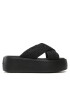 Calvin Klein Šľapky Bubble Slide - Woven HW0HW01468 Čierna - Pepit.sk