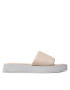 Calvin Klein Šľapky Flatform Slide - Canv Mono HW0HW00893 Béžová - Pepit.sk