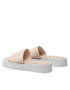 Calvin Klein Šľapky Flatform Slide - Canv Mono HW0HW00893 Béžová - Pepit.sk