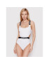 Calvin Klein Swimwear Bikiny Cut Out KW0KW01653 Biela - Pepit.sk