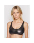 Calvin Klein Swimwear Vrchný diel bikín Bralette Metallic KW0KW01247 Strieborná - Pepit.sk