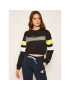 Champion Mikina Graphic Stripe And Colour Block Cropped 112761 Čierna Custom Fit - Pepit.sk