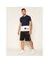 Champion Tričko Colour Block Warparound Logo 214208 Tmavomodrá Regular Fit - Pepit.sk