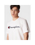 Champion Tričko Script Logo Emroidery 218007 Biela Regular Fit - Pepit.sk