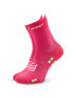 Compressport Ponožky Vysoké Unisex Pro Racing Socks v4.0 Run High XU00046B Ružová - Pepit.sk