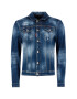 Dsquared2 Džínsová bunda Macchia Dan Denim S74AM1027.S30342 Tmavomodrá Regular Fit - Pepit.sk