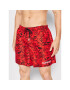 Dsquared2 Underwear Plavecké šortky Scribbles Midi D7B544190 Červená Regular Fit - Pepit.sk