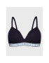 Emporio Armani Underwear Podprsenka bez kostíc 164410 2F227 00135 Tmavomodrá - Pepit.sk